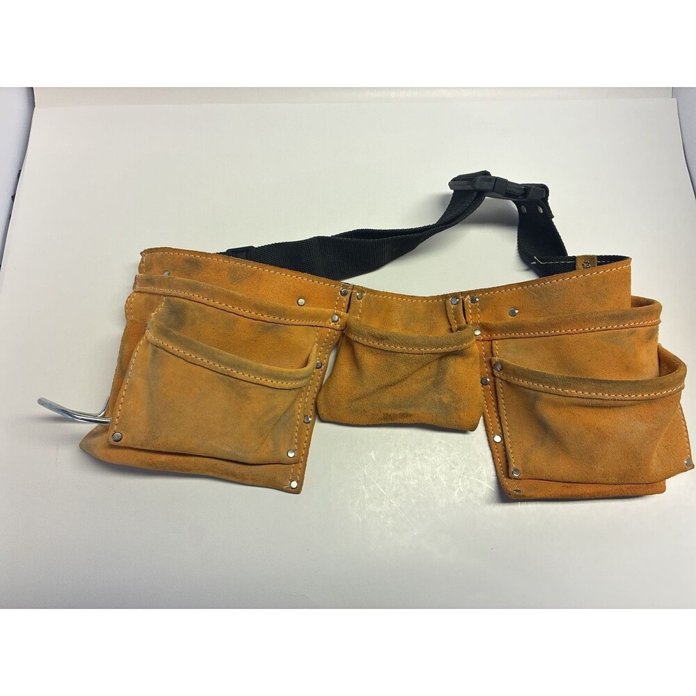 CLC Multi Pocket Suede Leather Construction Work Tool Belt Carpentry